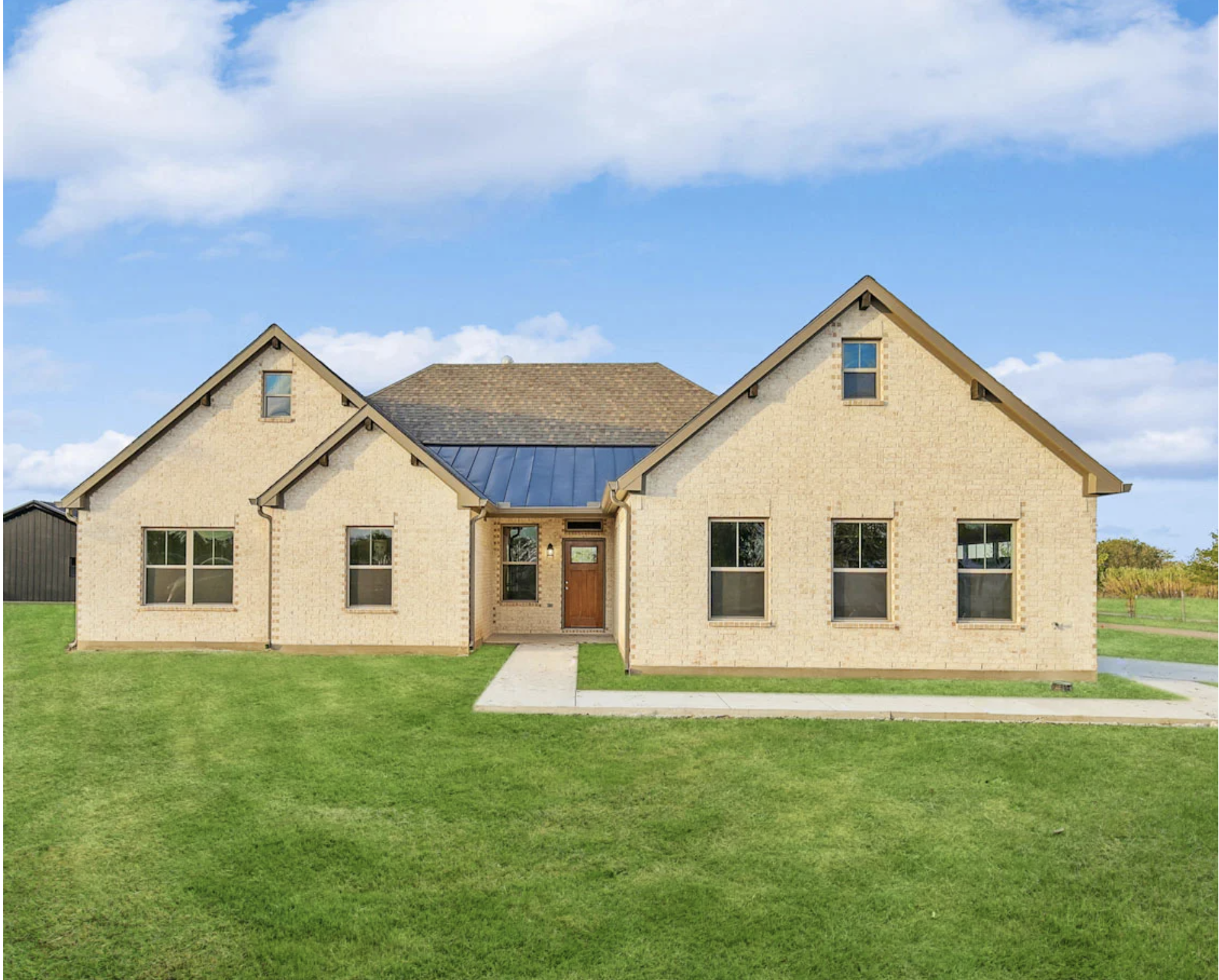 Exterior view of custom home