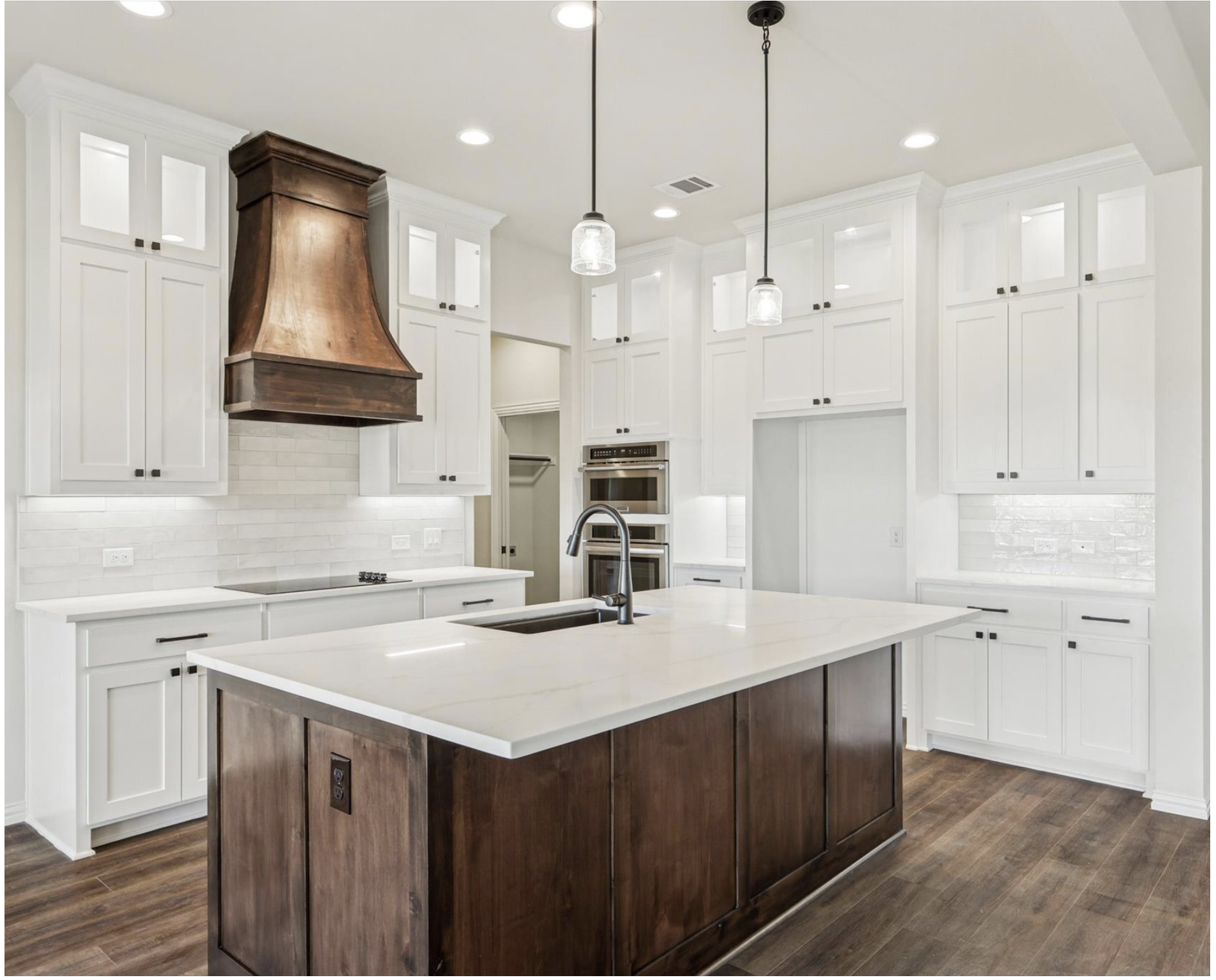 Luxury kitchen with custom cabinetry
